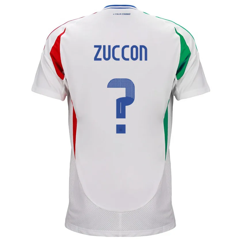 Danxen Kid Italy Federico Zuccon #0 White Away Jersey 24-26 T-Shirt