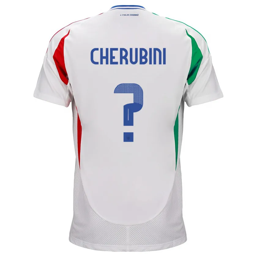 Danxen Kid Italy Luigi Cherubini #0 White Away Jersey 24-26 T-Shirt