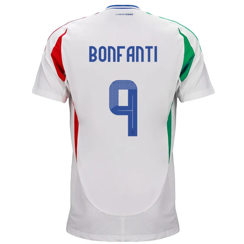 Danxen Kid Italy Nicholas Bonfanti #9 White Away Jersey 24-26 T-Shirt