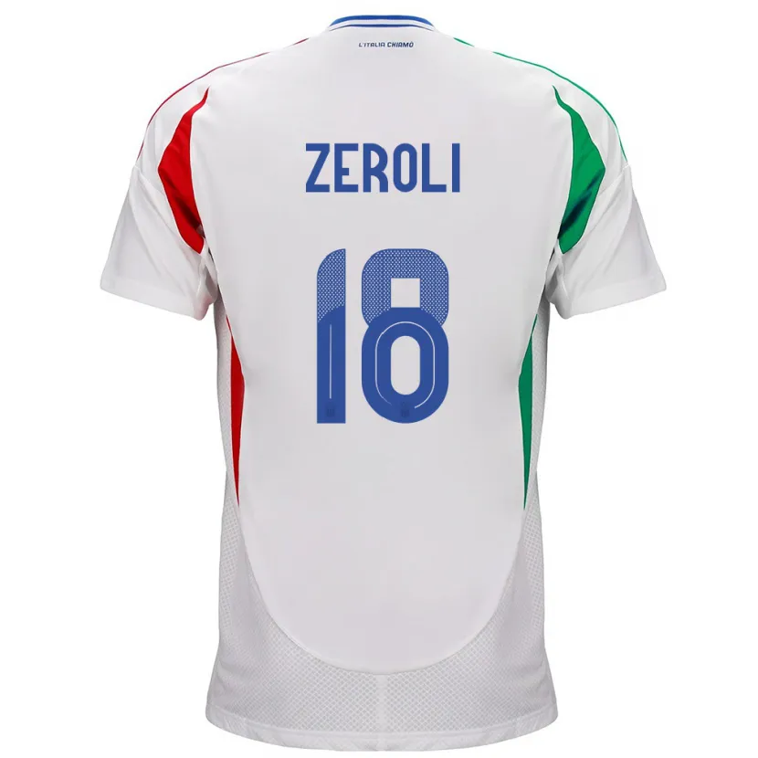 Danxen Kid Italy Kevin Zeroli #18 White Away Jersey 24-26 T-Shirt