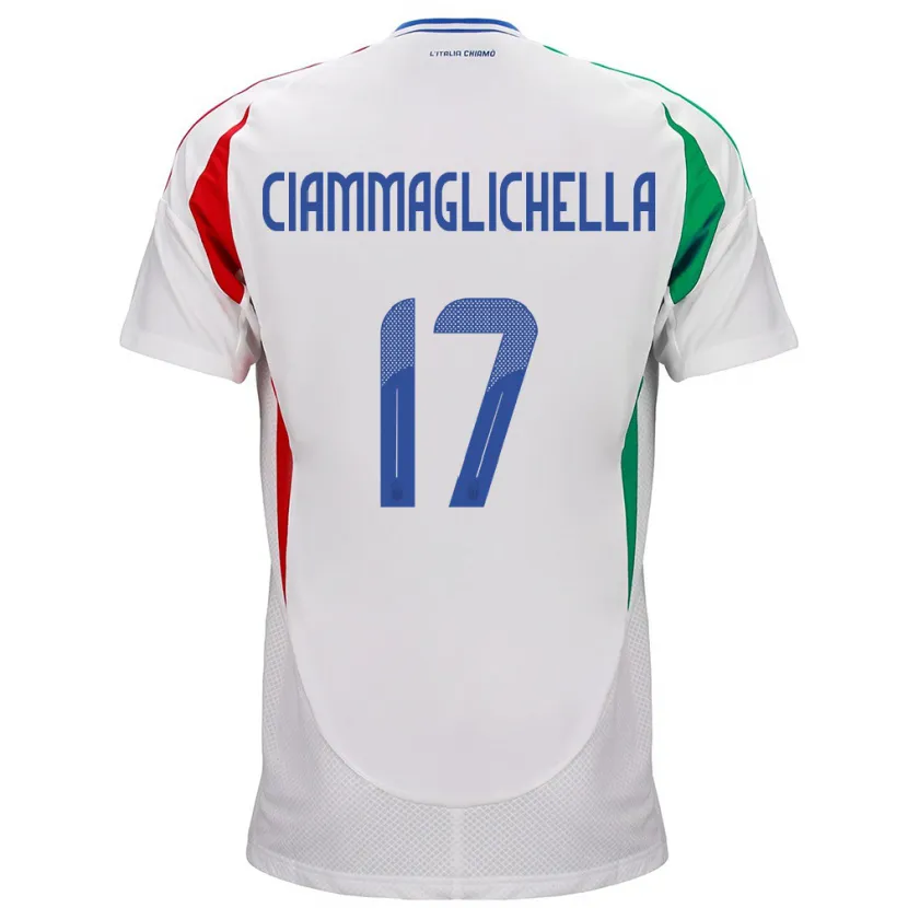 Danxen Kid Italy Aaron Ciammaglichella #17 White Away Jersey 24-26 T-Shirt