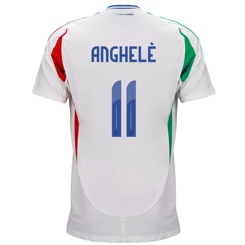 Danxen Kid Italy Lorenzo Anghelè #11 White Away Jersey 24-26 T-Shirt