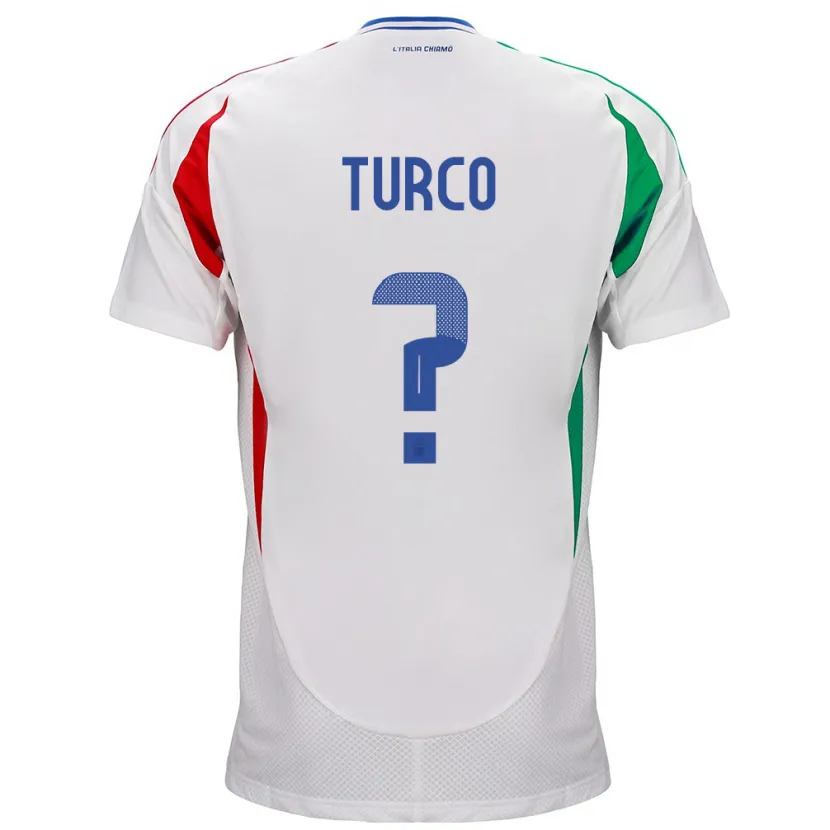 Danxen Kid Italy Stefano Turco #0 White Away Jersey 24-26 T-Shirt