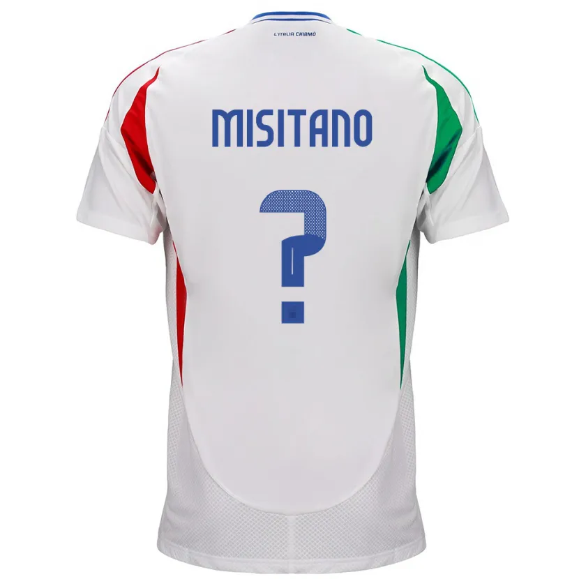 Danxen Kid Italy Giulio Misitano #0 White Away Jersey 24-26 T-Shirt