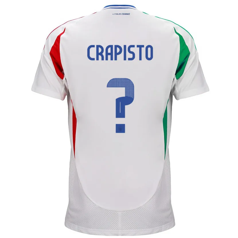 Danxen Kid Italy Francesco Crapisto #0 White Away Jersey 24-26 T-Shirt