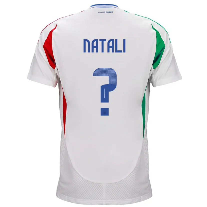 Danxen Kid Italy Andrea Natali #0 White Away Jersey 24-26 T-Shirt