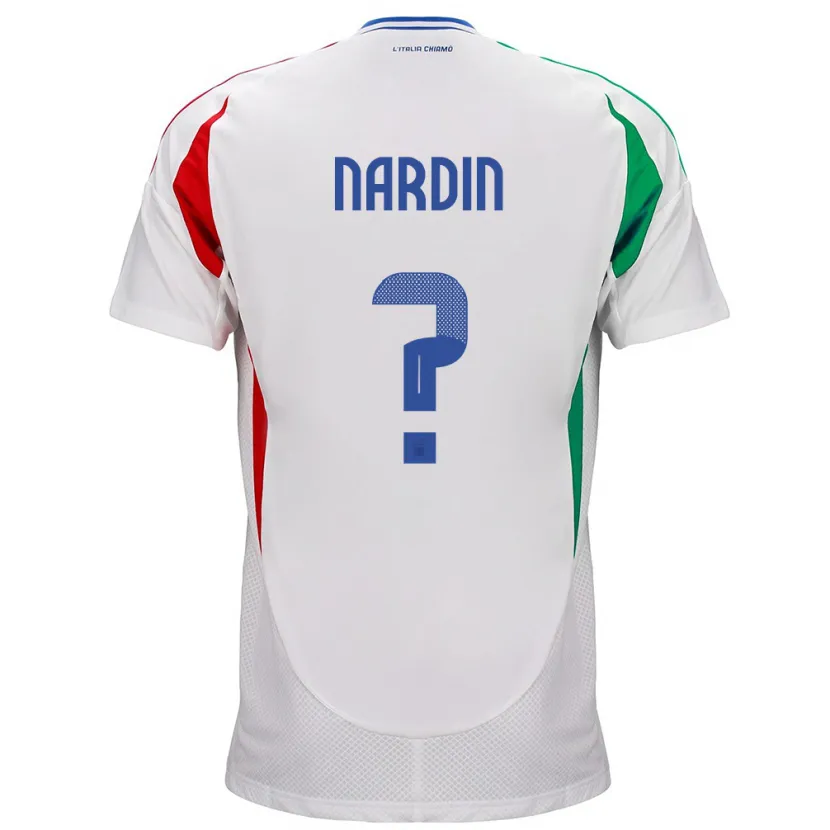 Danxen Kid Italy Federico Nardin #0 White Away Jersey 24-26 T-Shirt