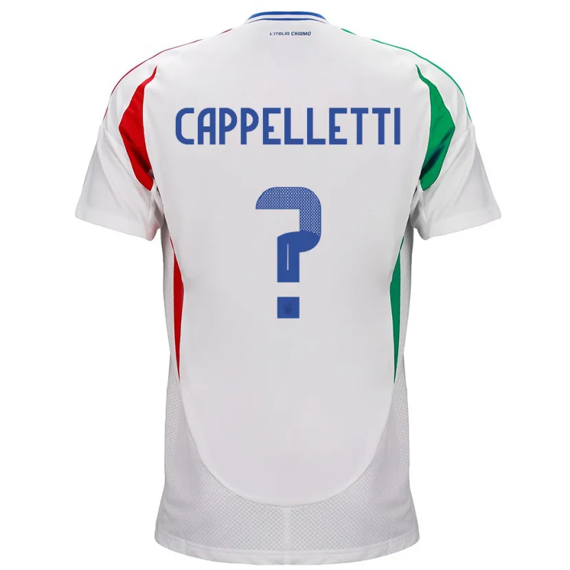 Danxen Kid Italy Mattia Cappelletti #0 White Away Jersey 24-26 T-Shirt