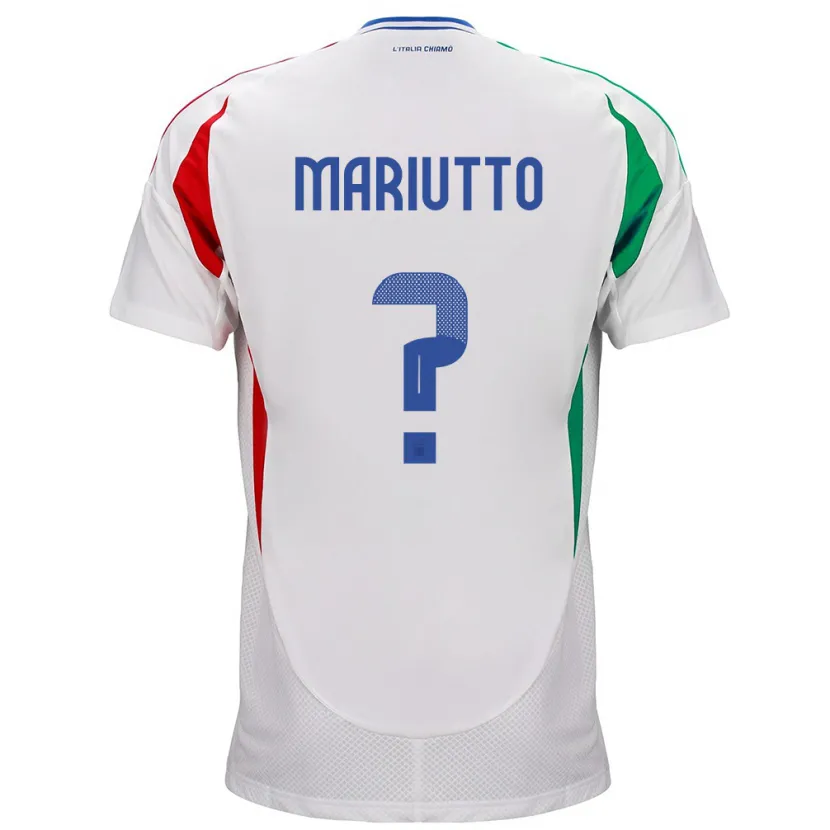 Danxen Kid Italy Francesco Mariutto #0 White Away Jersey 24-26 T-Shirt