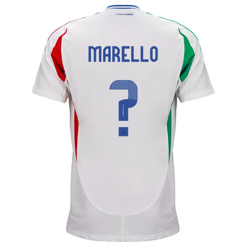 Danxen Kid Italy Mattia Marello #0 White Away Jersey 24-26 T-Shirt