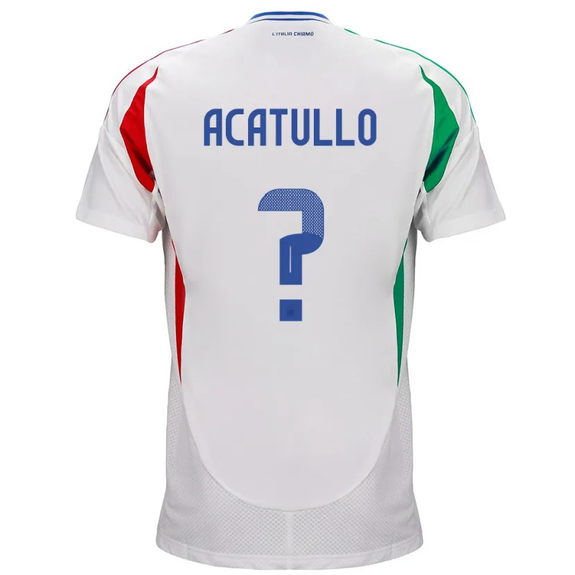 Danxen Kid Italy Cristian Acatullo #0 White Away Jersey 24-26 T-Shirt