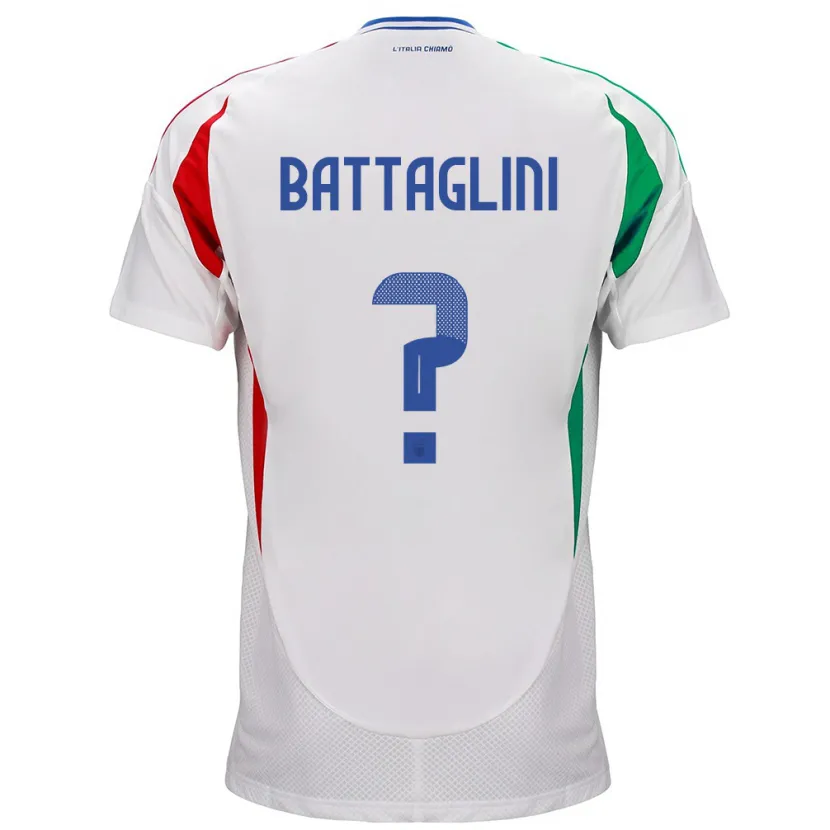 Danxen Kid Italy Pietro Battaglini #0 White Away Jersey 24-26 T-Shirt