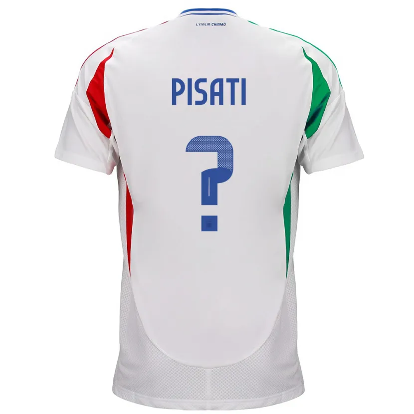 Danxen Kid Italy Samuele Pisati #0 White Away Jersey 24-26 T-Shirt