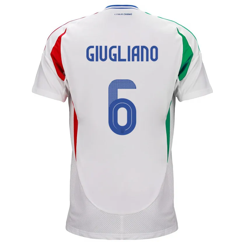 Danxen Kid Italy Manuela Giugliano #6 White Away Jersey 24-26 T-Shirt