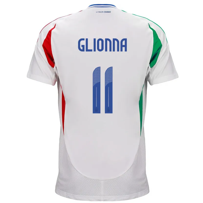 Danxen Kid Italy Benedetta Glionna #11 White Away Jersey 24-26 T-Shirt