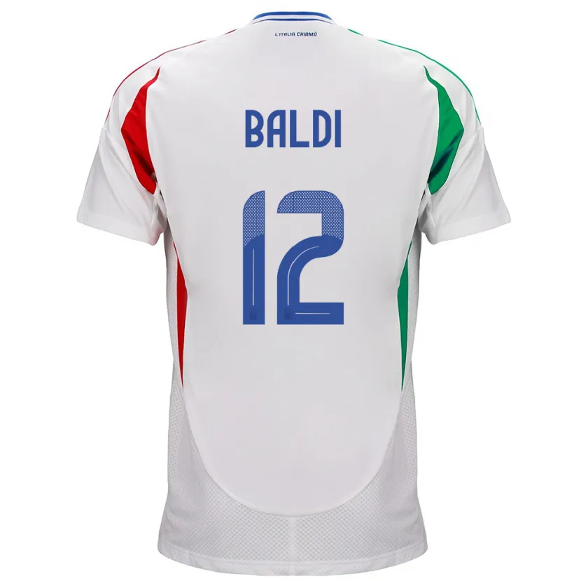 Danxen Kid Italy Rachele Baldi #12 White Away Jersey 24-26 T-Shirt