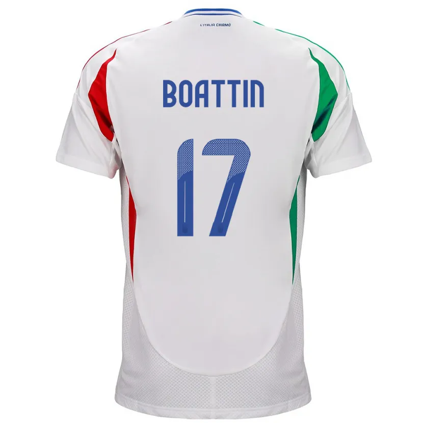 Danxen Kid Italy Lisa Boattin #17 White Away Jersey 24-26 T-Shirt