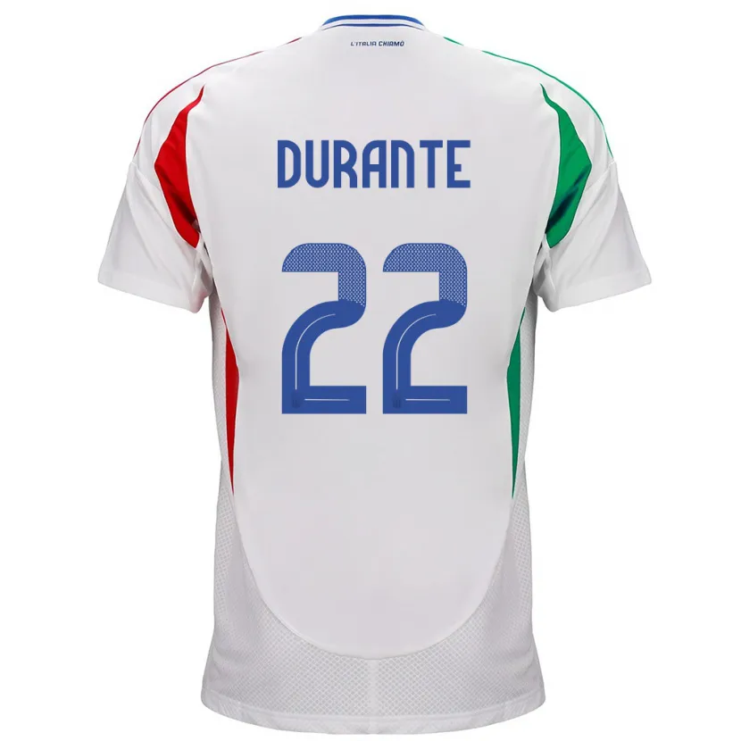 Danxen Kid Italy Francesca Durante #22 White Away Jersey 24-26 T-Shirt