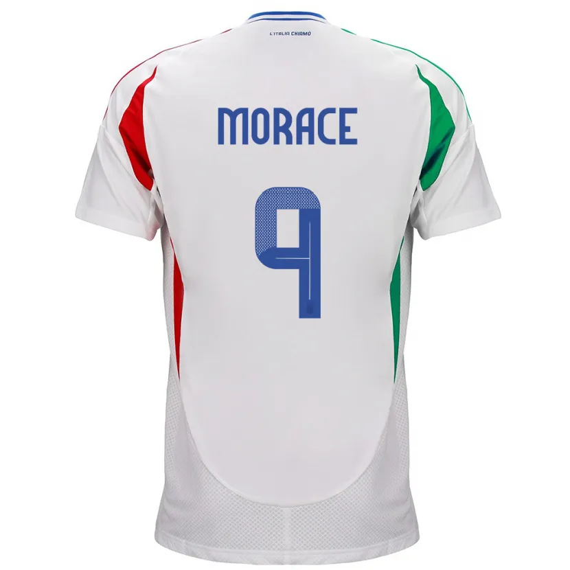 Danxen Kid Italy Carolina Morace #9 White Away Jersey 24-26 T-Shirt