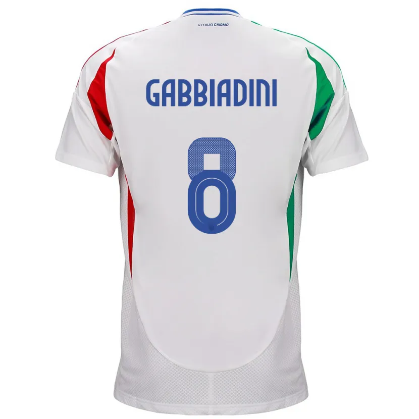 Danxen Kid Italy Melania Gabbiadini #8 White Away Jersey 24-26 T-Shirt