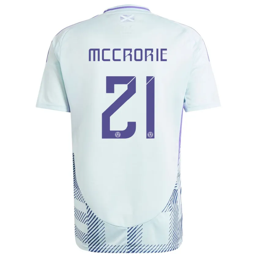 Danxen Kid Scotland Robby Mccrorie #21 Light Mint Blue Away Jersey 24-26 T-Shirt