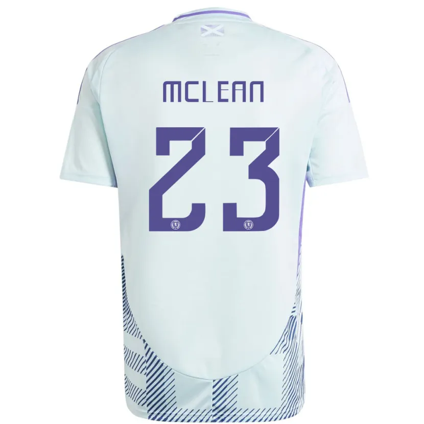 Danxen Kid Scotland Kenny Mclean #23 Light Mint Blue Away Jersey 24-26 T-Shirt