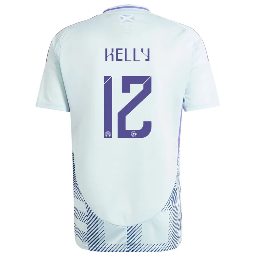 Danxen Kid Scotland Liam Kelly #12 Light Mint Blue Away Jersey 24-26 T-Shirt