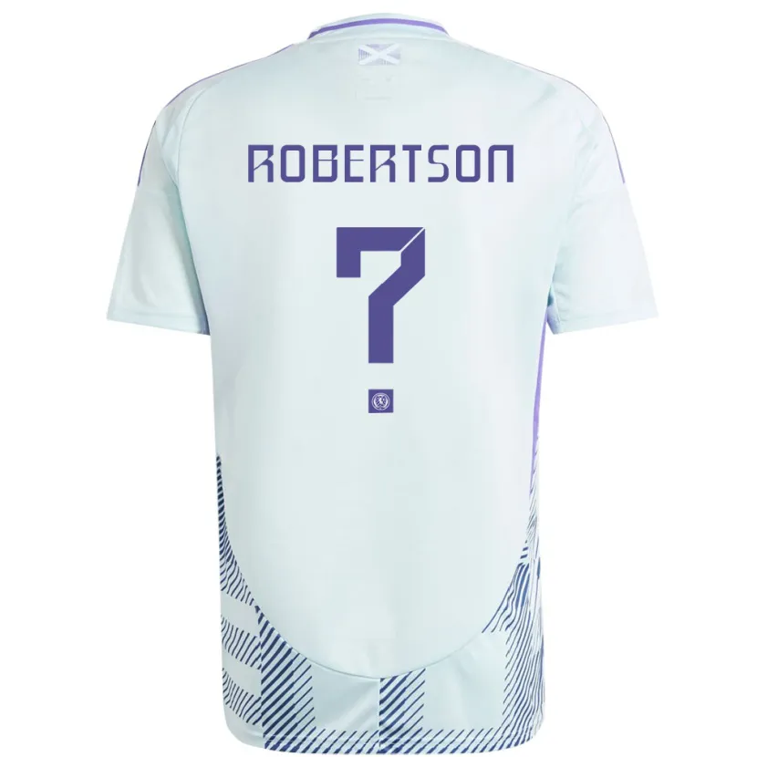 Danxen Kid Scotland Finlay Robertson #0 Light Mint Blue Away Jersey 24-26 T-Shirt