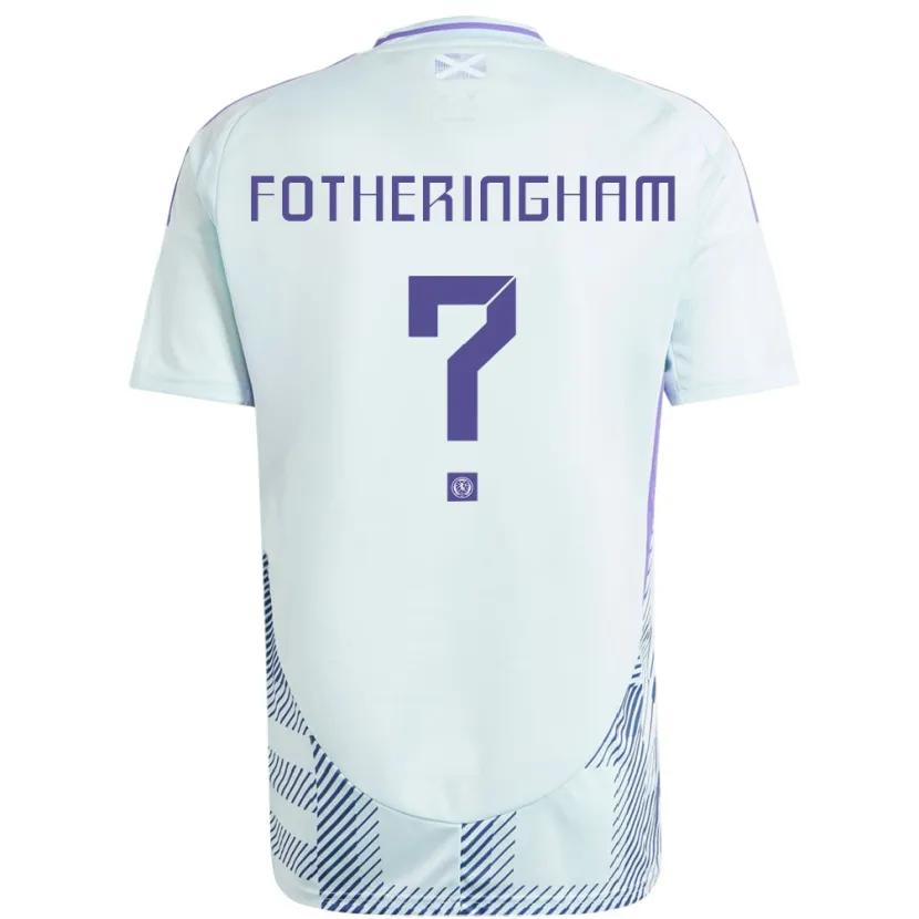 Danxen Kid Scotland Kai Fotheringham #0 Light Mint Blue Away Jersey 24-26 T-Shirt