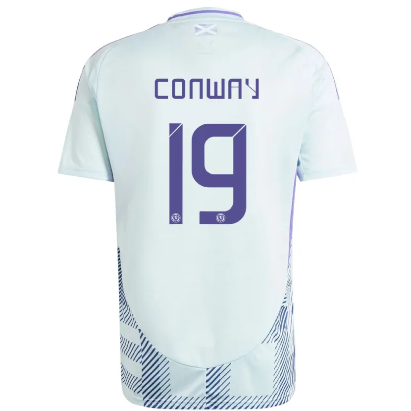 Danxen Kid Scotland Tommy Conway #19 Light Mint Blue Away Jersey 24-26 T-Shirt