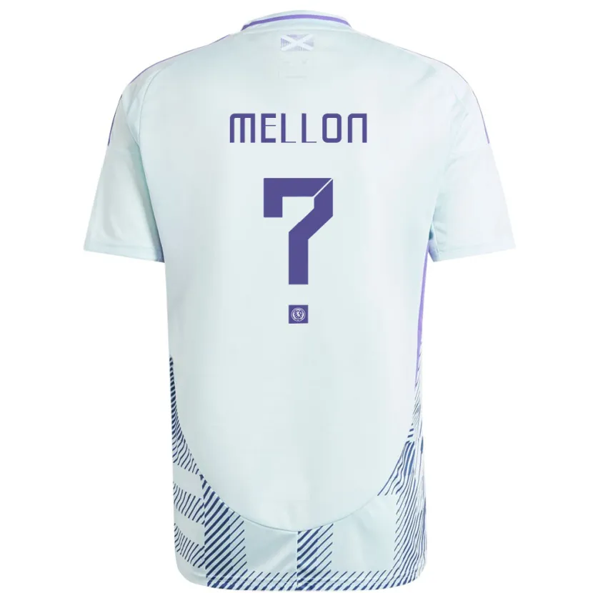 Danxen Kid Scotland Michael Mellon #0 Light Mint Blue Away Jersey 24-26 T-Shirt