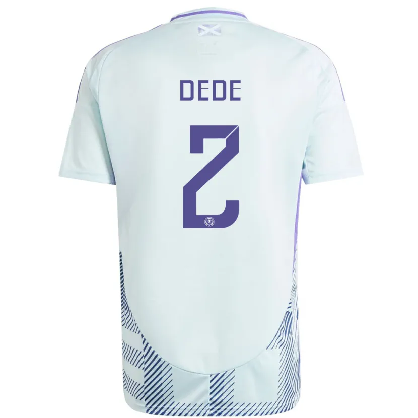 Danxen Kid Scotland Josh Dede #2 Light Mint Blue Away Jersey 24-26 T-Shirt