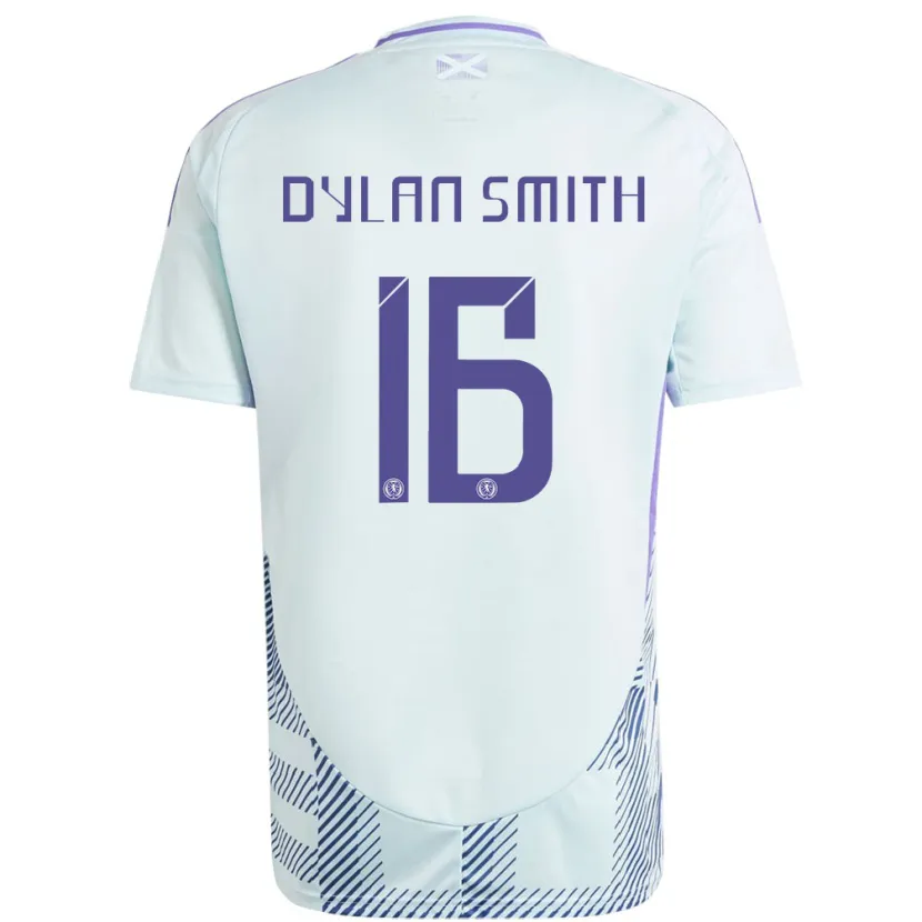 Danxen Kid Scotland Dylan Smith #16 Light Mint Blue Away Jersey 24-26 T-Shirt