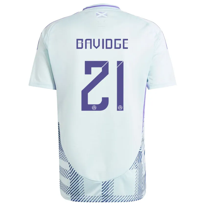 Danxen Kid Scotland Alfie Bavidge #21 Light Mint Blue Away Jersey 24-26 T-Shirt