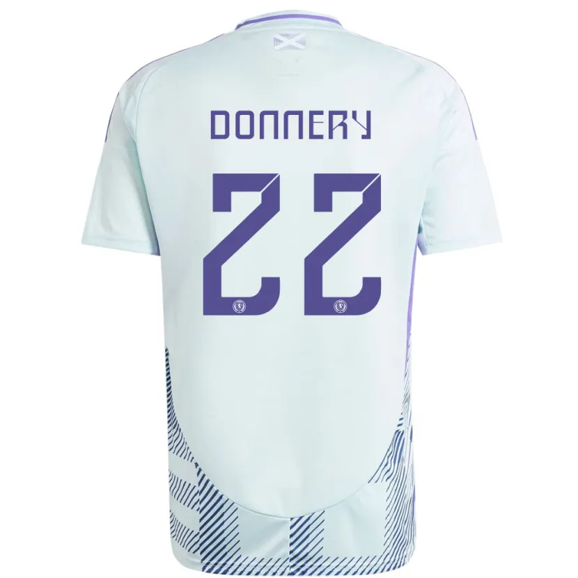 Danxen Kid Scotland Julian Donnery #22 Light Mint Blue Away Jersey 24-26 T-Shirt