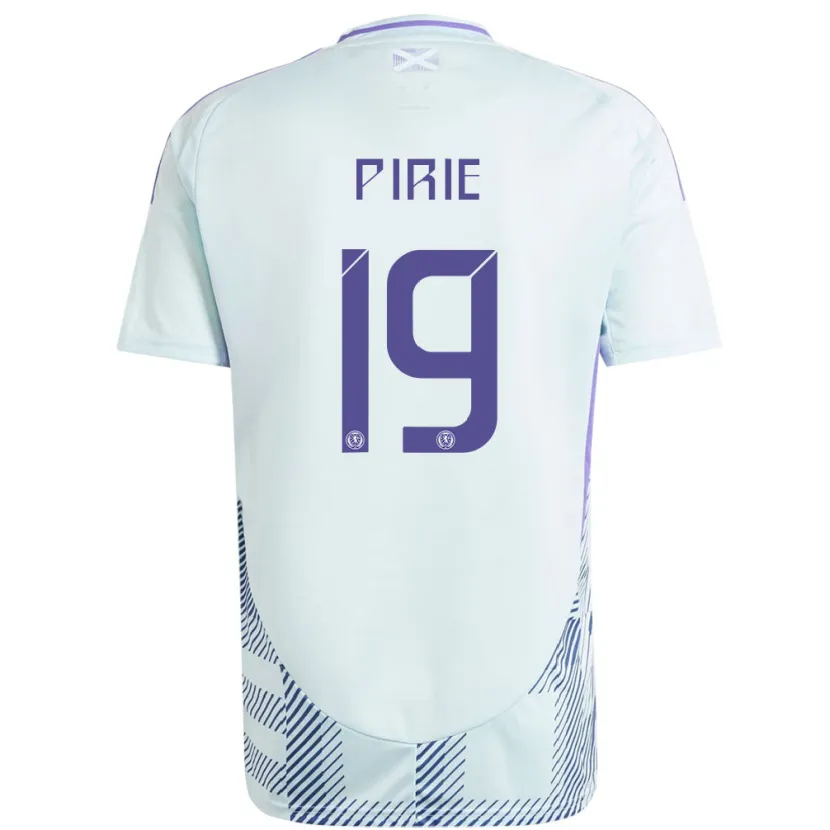 Danxen Kid Scotland Lewis Pirie #19 Light Mint Blue Away Jersey 24-26 T-Shirt