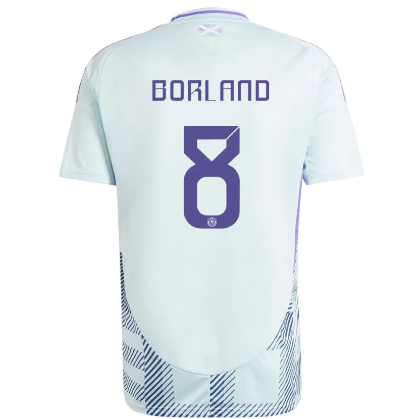 Danxen Kid Scotland Aidan Borland #8 Light Mint Blue Away Jersey 24-26 T-Shirt