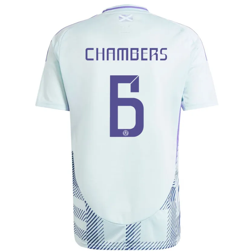 Danxen Kid Scotland Sam Chambers #6 Light Mint Blue Away Jersey 24-26 T-Shirt