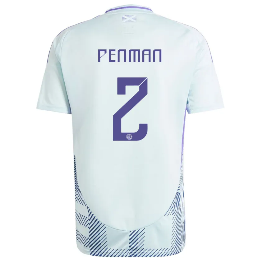 Danxen Kid Scotland Callum Penman #2 Light Mint Blue Away Jersey 24-26 T-Shirt