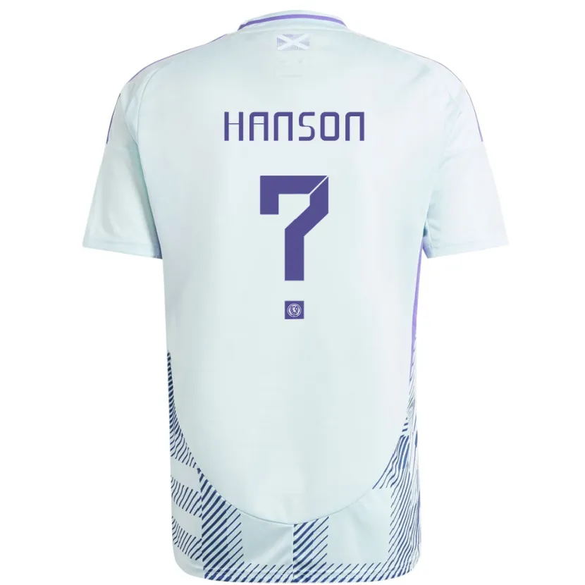 Danxen Kid Scotland Kirsty Hanson #0 Light Mint Blue Away Jersey 24-26 T-Shirt