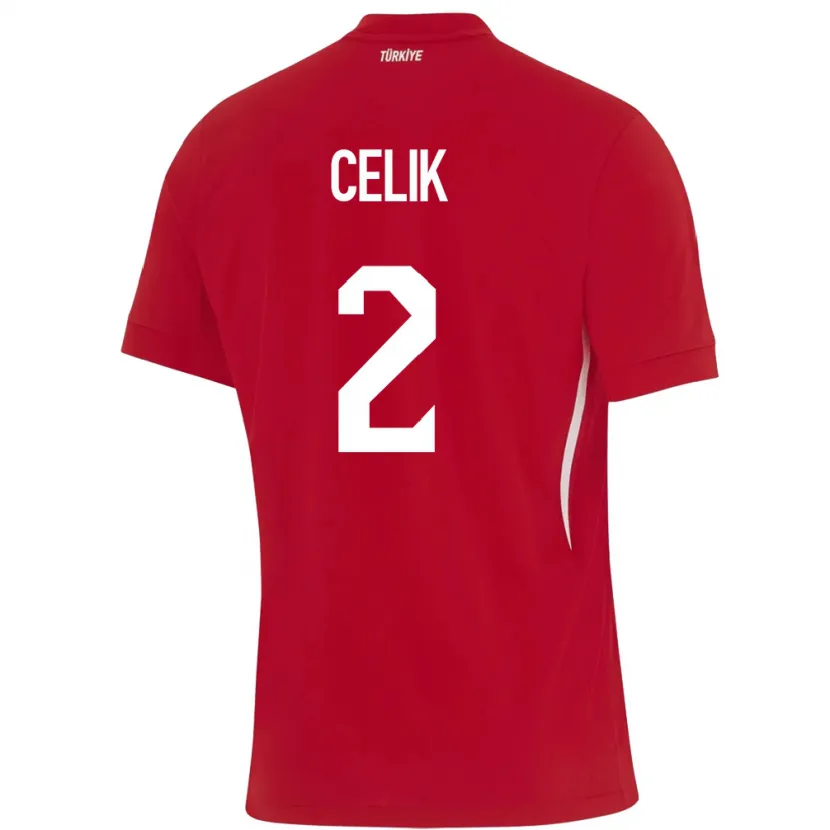 Danxen Kid Turkey Zeki Çelik #2 Red Away Jersey 24-26 T-Shirt