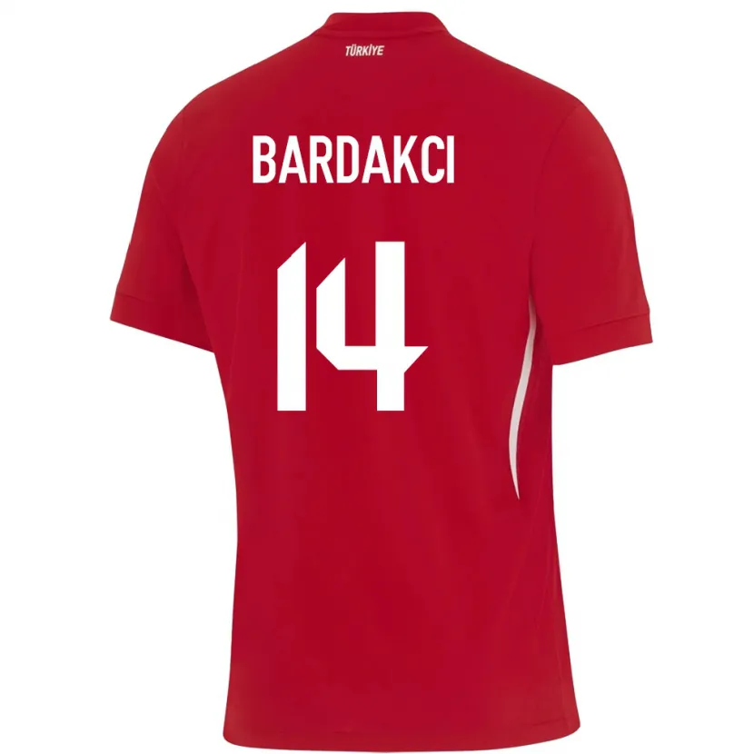 Danxen Kid Turkey Abdülkerim Bardakcı #14 Red Away Jersey 24-26 T-Shirt