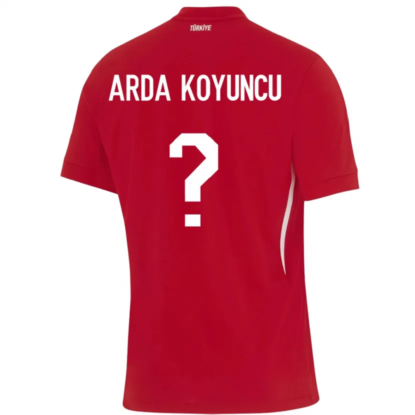 Danxen Kid Turkey Efe Arda Koyuncu #0 Red Away Jersey 24-26 T-Shirt