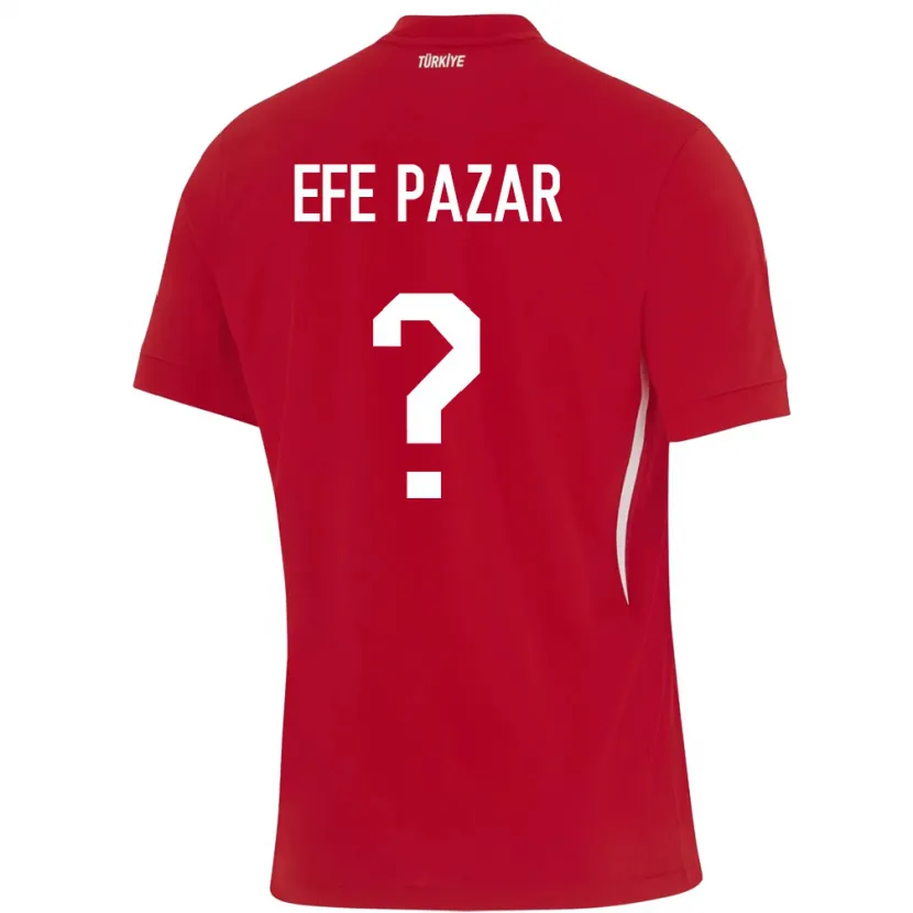 Danxen Kid Turkey Alper Efe Pazar #0 Red Away Jersey 24-26 T-Shirt