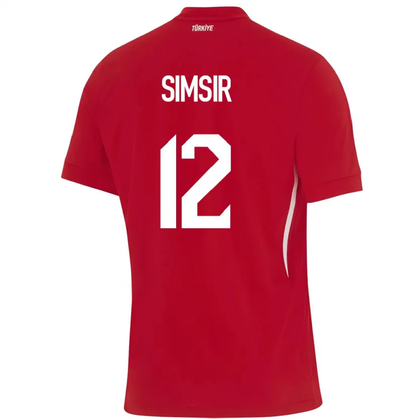 Danxen Kid Turkey Arif Şimşir #12 Red Away Jersey 24-26 T-Shirt