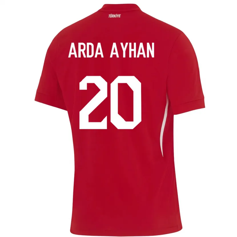 Danxen Kid Turkey Murat Arda Ayhan #20 Red Away Jersey 24-26 T-Shirt