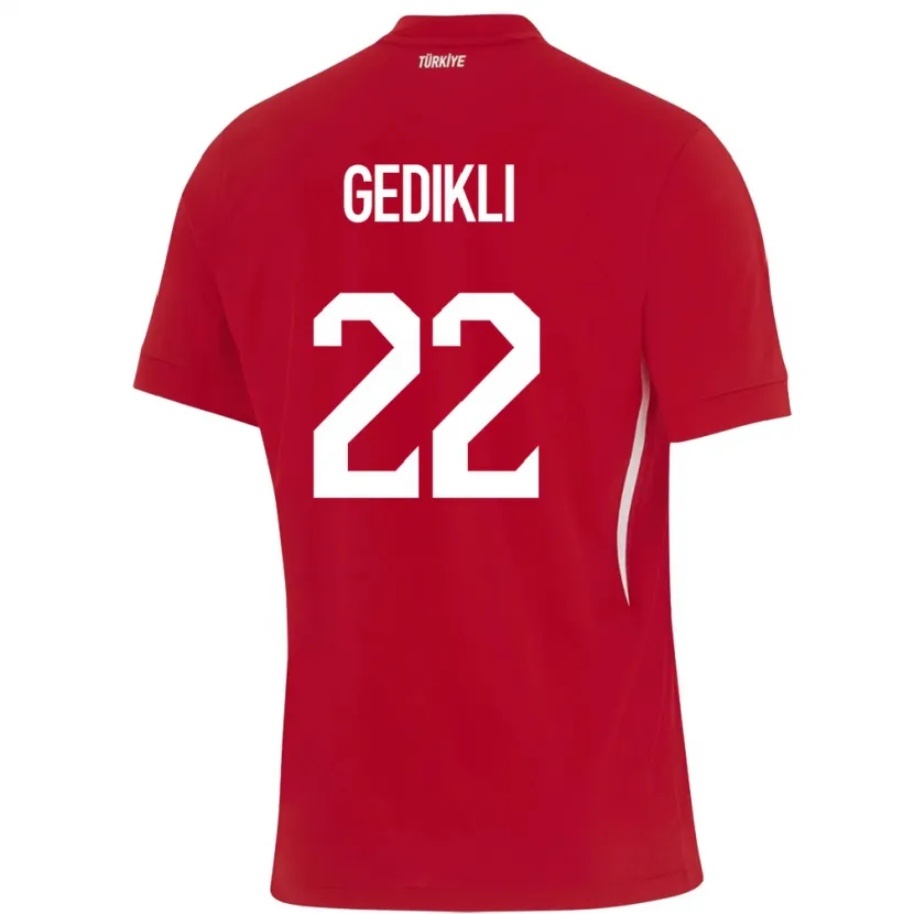 Danxen Kid Turkey Berkant Gedikli #22 Red Away Jersey 24-26 T-Shirt