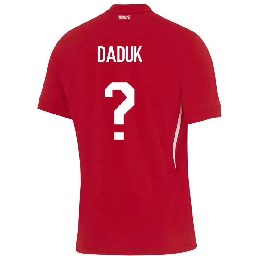 Danxen Kid Turkey Emir Dadük #0 Red Away Jersey 24-26 T-Shirt