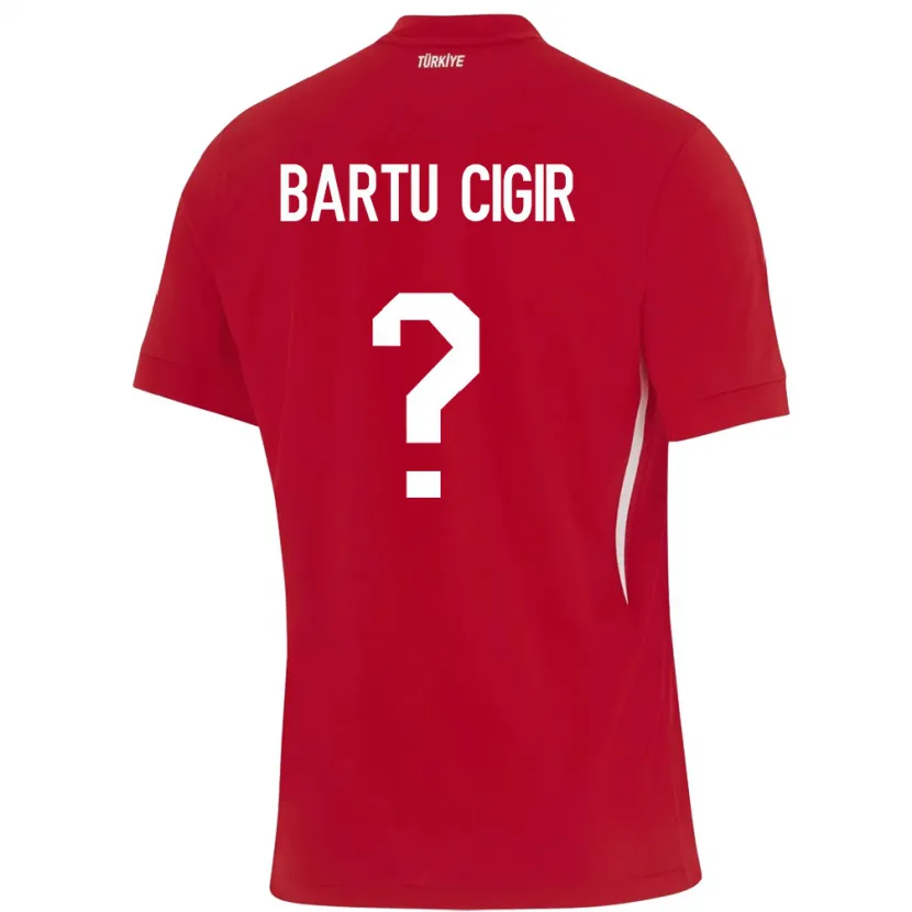 Danxen Kid Turkey Can Bartu Çığır #0 Red Away Jersey 24-26 T-Shirt