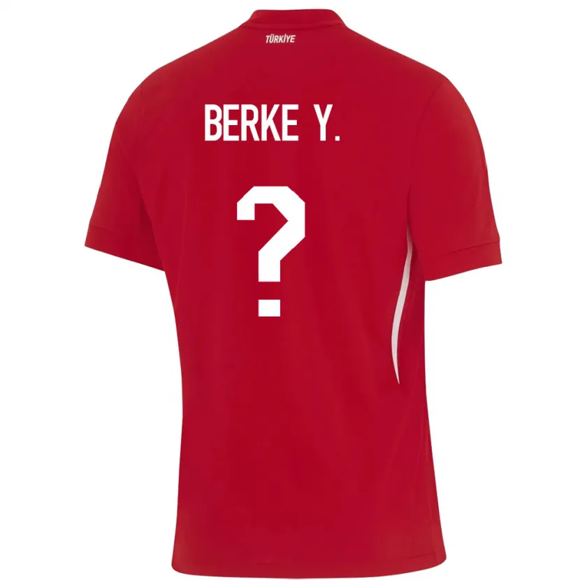 Danxen Kid Turkey Berke Yıldırım #0 Red Away Jersey 24-26 T-Shirt